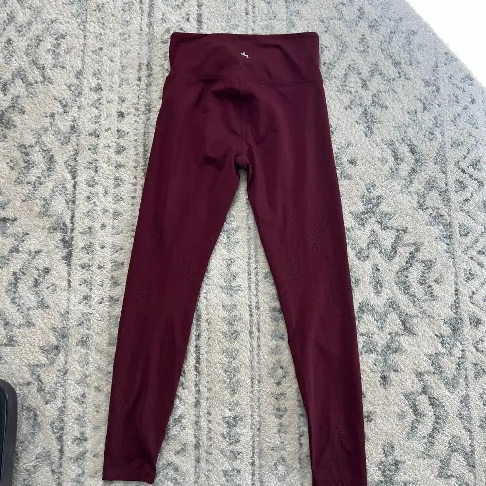 JoyLab Maroon Leggings with Cutouts